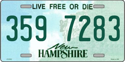 NH license plate 3597283