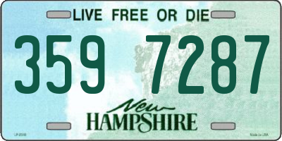 NH license plate 3597287
