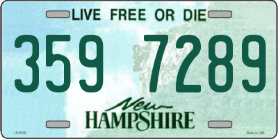 NH license plate 3597289