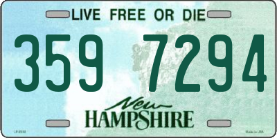 NH license plate 3597294