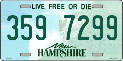 NH license plate 3597299