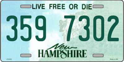 NH license plate 3597302