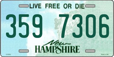 NH license plate 3597306