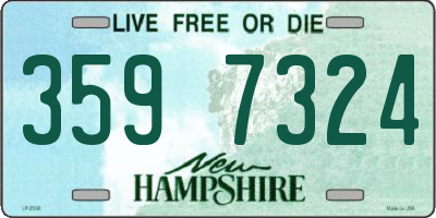 NH license plate 3597324