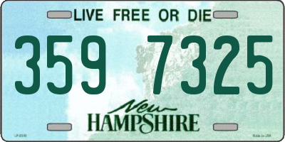 NH license plate 3597325