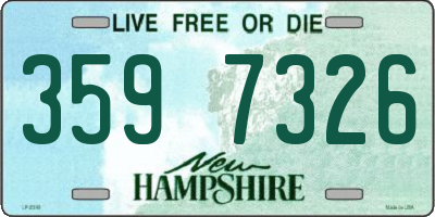 NH license plate 3597326