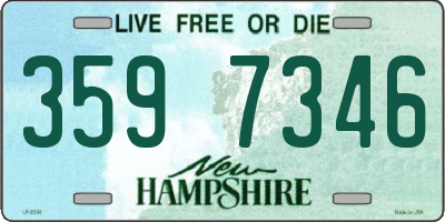 NH license plate 3597346
