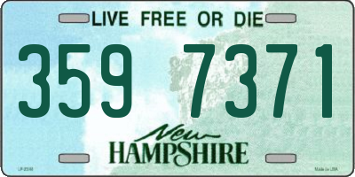 NH license plate 3597371