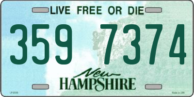 NH license plate 3597374
