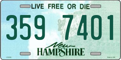 NH license plate 3597401