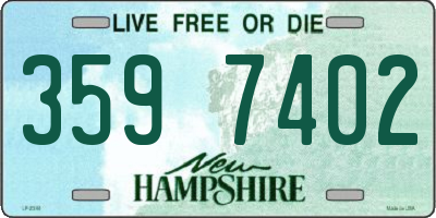 NH license plate 3597402