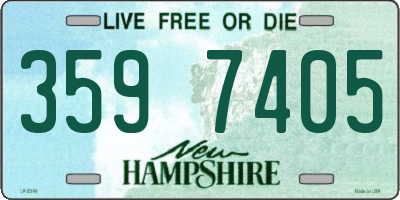 NH license plate 3597405