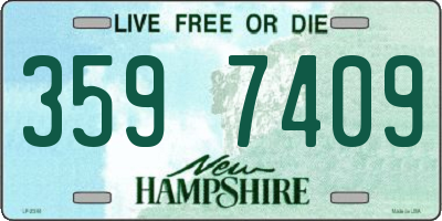 NH license plate 3597409