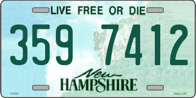 NH license plate 3597412