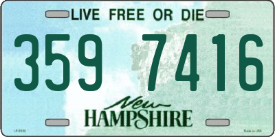 NH license plate 3597416