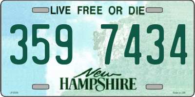 NH license plate 3597434