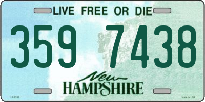 NH license plate 3597438