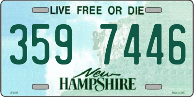 NH license plate 3597446