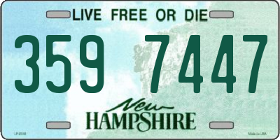 NH license plate 3597447