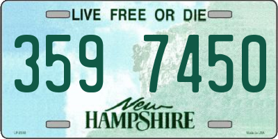 NH license plate 3597450