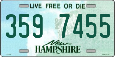 NH license plate 3597455
