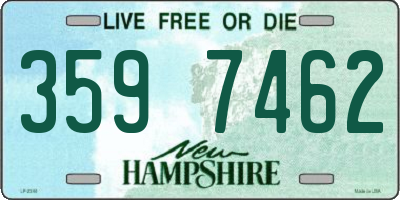 NH license plate 3597462