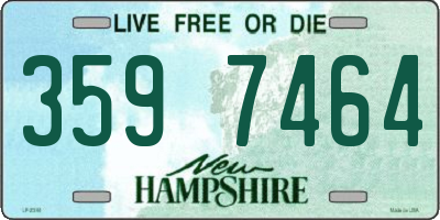 NH license plate 3597464
