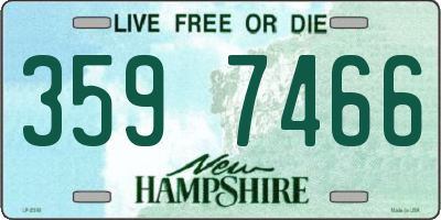 NH license plate 3597466