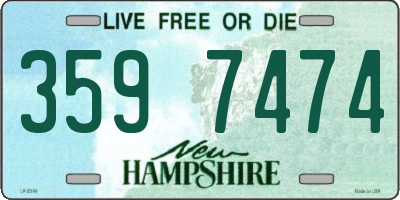 NH license plate 3597474