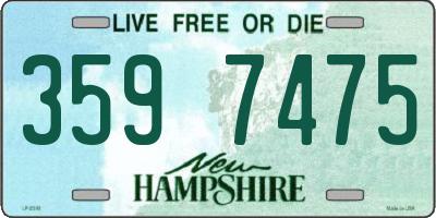 NH license plate 3597475