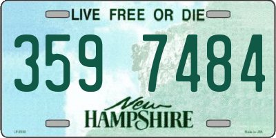 NH license plate 3597484