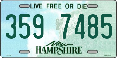 NH license plate 3597485