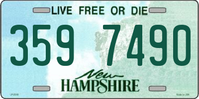 NH license plate 3597490