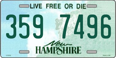 NH license plate 3597496