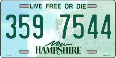 NH license plate 3597544