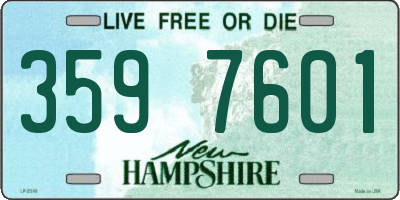 NH license plate 3597601