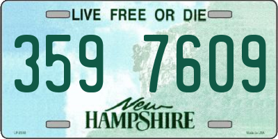 NH license plate 3597609