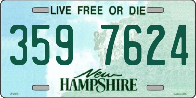 NH license plate 3597624