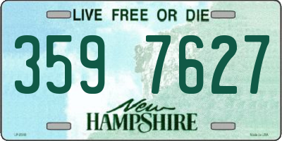 NH license plate 3597627