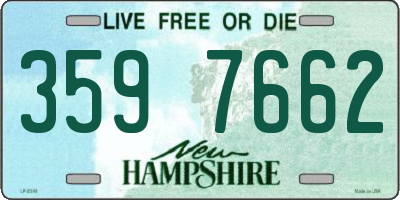NH license plate 3597662