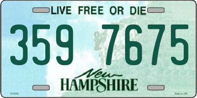 NH license plate 3597675