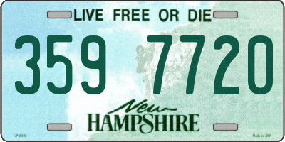 NH license plate 3597720