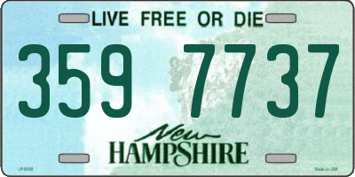 NH license plate 3597737