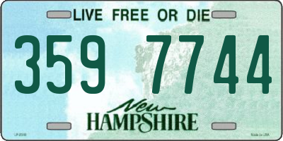 NH license plate 3597744
