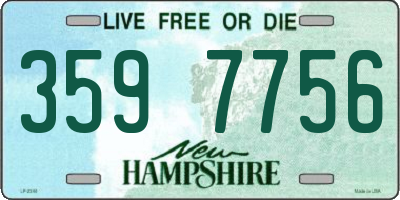 NH license plate 3597756