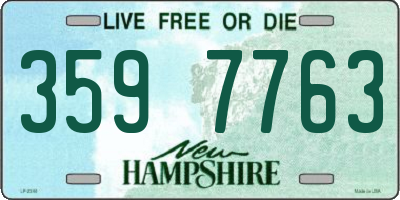 NH license plate 3597763