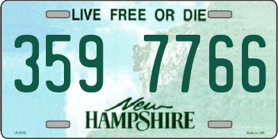 NH license plate 3597766