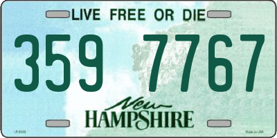 NH license plate 3597767