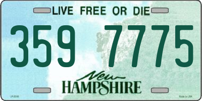 NH license plate 3597775