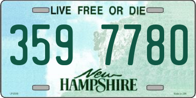 NH license plate 3597780
